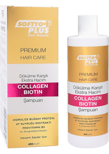 Softto Plus Anti-Haır Loss Extra Volume Collagen Bıotın Şampuan 400 ml