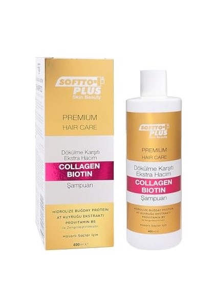 Softto Plus Anti-Haır Loss Extra Volume Collagen Bıotın Şampuan 400 ml fiyatları