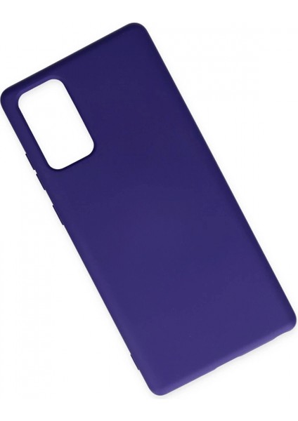 Samsung Galaxy Note 20 Kılıf Nano Içi Kadife Silikon - Mor (K95) modelleri