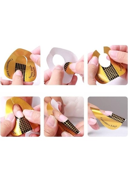 Lü Gold Protez Tırnak Şablon Alt Form fırsatları