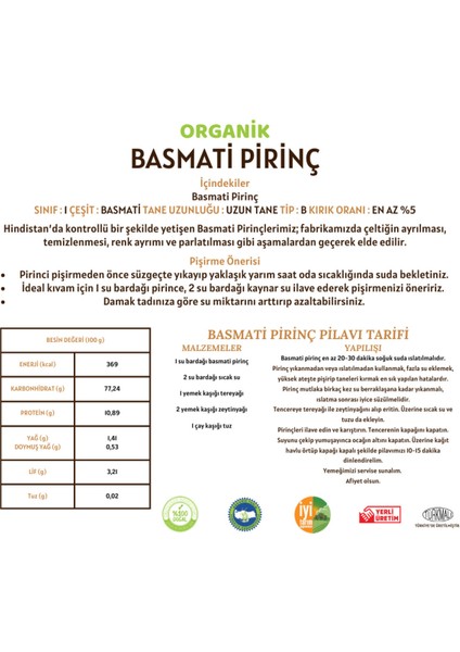 Basmati Pirinç - 5 Kilo modelleri