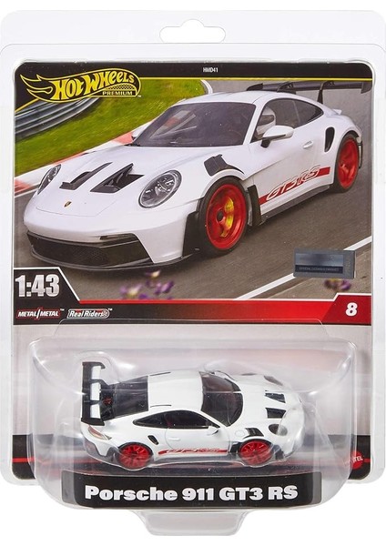 Wheels 1:43 Premium Arabalar - Porsche Gt3-Rs Çok Renkli