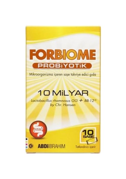 Forbiome Probiyotik 10 Milyar Mikroorganizma Içeren 10'lu Saşe fiyatları