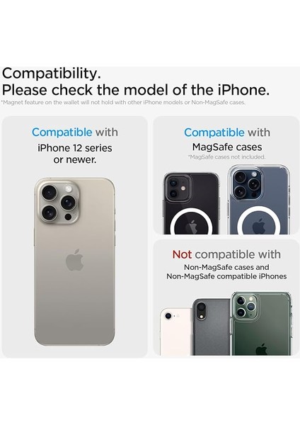 Magfit iPhone Için Magsafe Özellikli 3 Kartlı Manyetik Cüzdan Valentinus Wallet Black - AFA05760 fiyatları