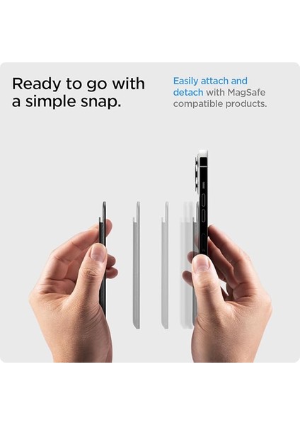 Magfit iPhone Için Magsafe Özellikli 3 Kartlı Manyetik Cüzdan Valentinus Wallet Black - AFA05760 fırsatları