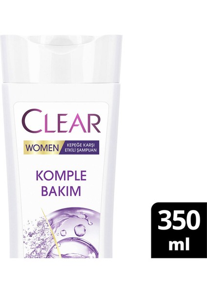 2 Adet Clear Women Komple Bakım Şampuan 350 ml fiyatları