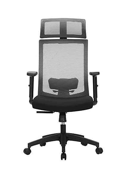 Ofis Koltuğu, File Kaplamalı Masa, Ayarlanabilir Bel Desteği, Koltuk Başlığı ve Kolçaklar, 120'YE Kadar Ayarlanabilir Eğim Açısı, Gri OCN55BG, 6660 (97-105,5) cm fiyatları