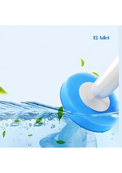 Tuvalet Fırçası ve Çöp Kovası 2si 1 Arada Uyumlu Yedek Kartuş