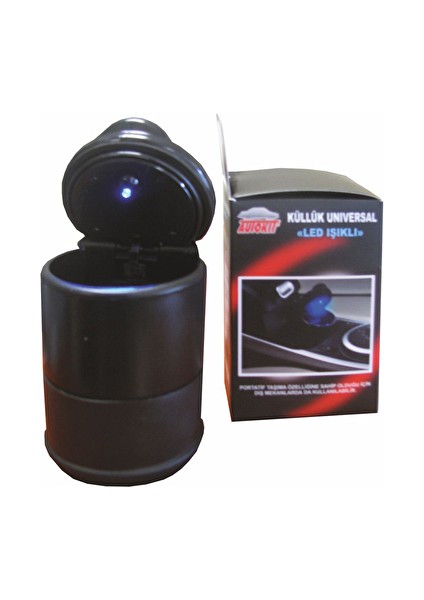 3 Adet Elegant Mavi Işıklı Küllük FA1-975