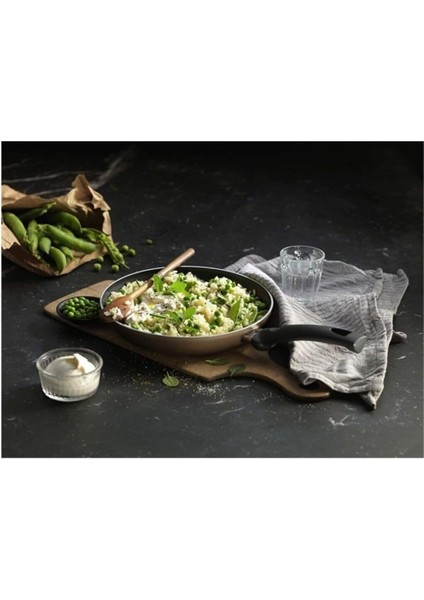 Amalfi Teflon Kaplama 20 cm Izgara Tava Şampanya Köpüğü