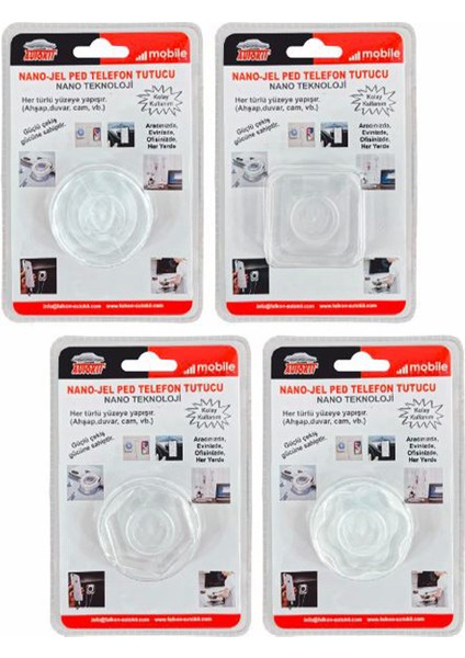 4 Adet Nano Jel Ped ' Li Telefon Tutucu fiyatları