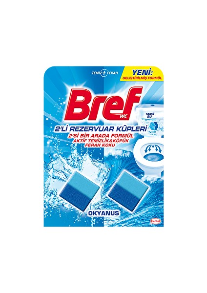 4 Adet Bref Wc Temizleme Küp 2'li Okyanus