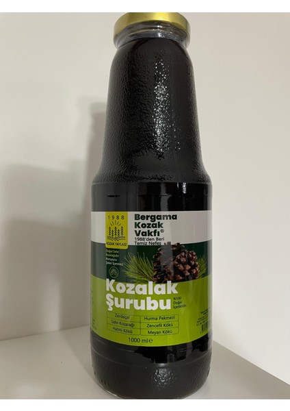 Bergama Kozak Vakfı Kozalak Şurubu 1000 ml modelleri