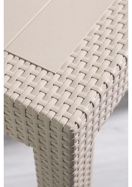 Rattan 80X80 Camsız Cappucino Masa - Bahçe&balkon&teras fiyatları