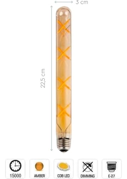 4 W Dekoratif Rustik LED Ampul Amber (2 Adet) modelleri