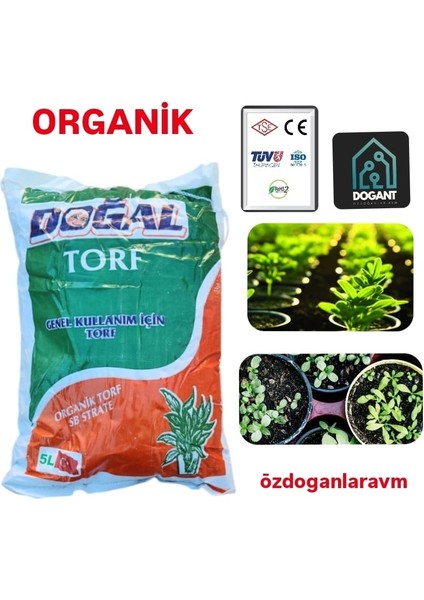 Akdeniz Organik Dogal Torf 5 L