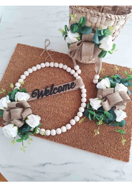 Okaliptus Kapı Süsü Seti 3'lü Dekorasyon Hediyelik