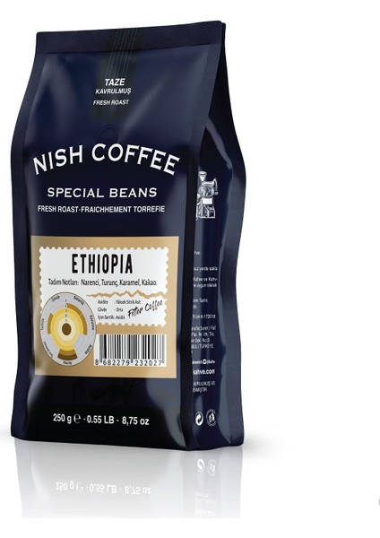 Nish Filtre Kahve Ethiopia 250 gr fiyatları