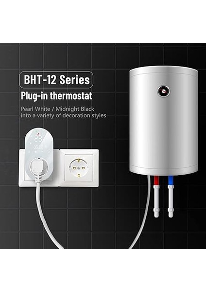 Dijital Termostat Priz 16A Çıkış Tuya App Ses Kontrol Soketi Sıcaklık Kontrol Cihazı 5+1+1 Altı Periyot & Dokunmatik Butonlu Isıtma ve Soğutma Modu Fanlı Isıtıcı Için LED Ekran Radyatör fiyatları