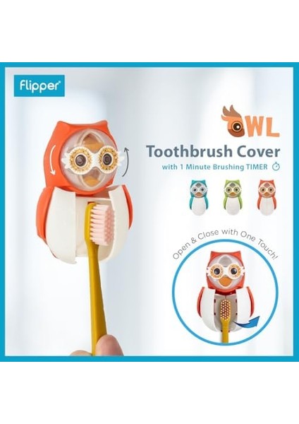 Flipper Kum Saatli Hijyenik Diş Fırçası Saklama Kabı