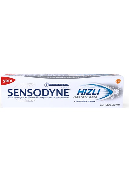 3 Adet Sensodyne Rapid Relief Beyazlatıcı 75 ml fiyatları