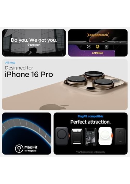 16 Pro ile Uyumlu Ince Magsafe Kılıf Ultra Hybrid Sararma Karşıtı Duraclear Hava Kanalı Teknolojisi Askeri Sınıf Koruma Magfit Zero One Tasarım Kapak - ACS08135 fiyatları