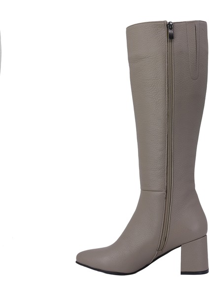 Hobby 260404D Hakiki Deri Kadın Topuklu Çizme modelleri