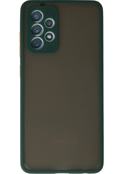 Samsung Galaxy A72 Kılıf Montreal Silikon Kapak - Koyu Yeşil fırsatları