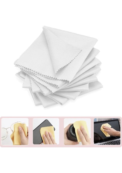 Mikrofiber Ekonomik Gözlük Bezi,telefon,tablet,kamera Temizliği IÇIN15X18CM, 10 Adet
