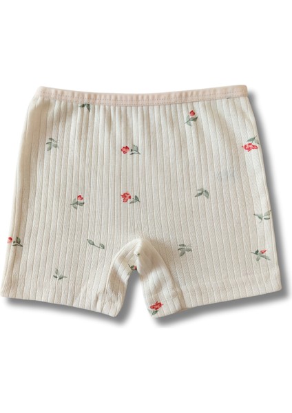 %100 Pamuk Kız Çocuk Fitilli Kaşkorse Boxer Külot Iç Çamaşır 6lı Set modelleri