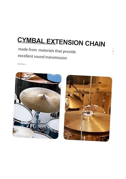 2 Adet Zincir Sürdürme Zinciri Sürüş Zil Zinciri Zil Cızırtı Cazze Caz Davul Cymzle Uzantı Zinciri Davul Kiti Zil Zinciri Davul Seti Caz Davul modelleri