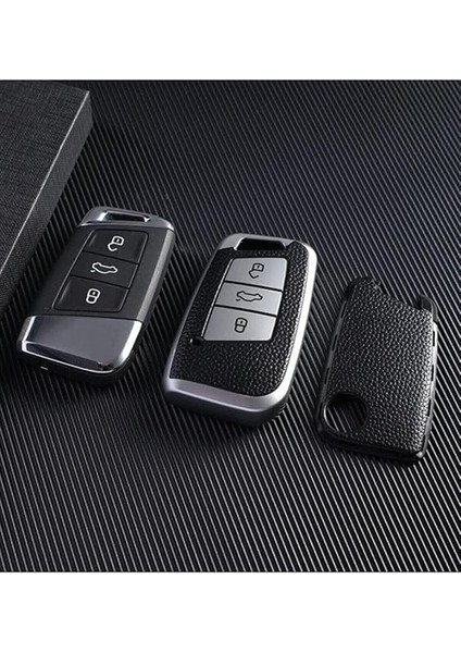 Passat B8, B8,5 ile Uyumlu Gri Süperlüx Anahtar Kabı. Anahtar Kılıfı indirimleri