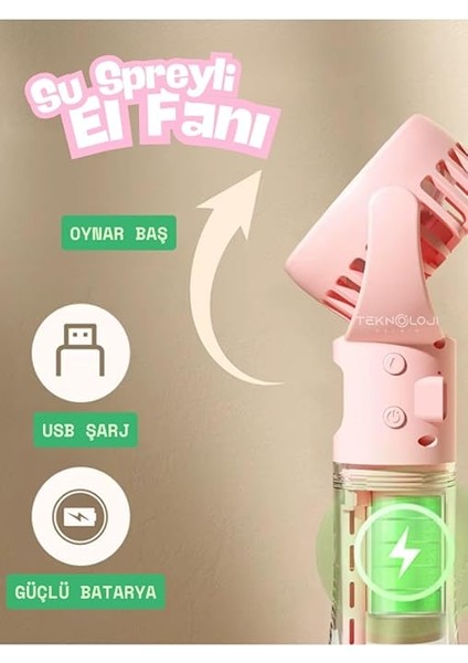 Fanı Taşınabilir Mini Su Spreyli Sulu Buharlı 3 Kademeli Vantilatör fiyatları