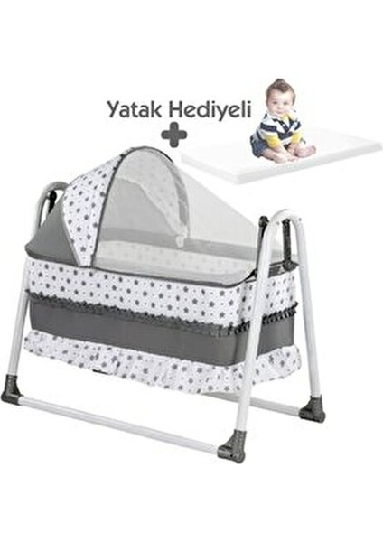 Babydoor Meltem Lüks Sallanır Tenteli Portatif Sepet Beşik 5 cm Sünger Yatak Hediyeli Bebek Beşiği fiyatları