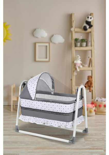 Babydoor Meltem Lüks Sallanır Tenteli Portatif Sepet Beşik 5 cm Sünger Yatak Hediyeli Bebek Beşiği modelleri