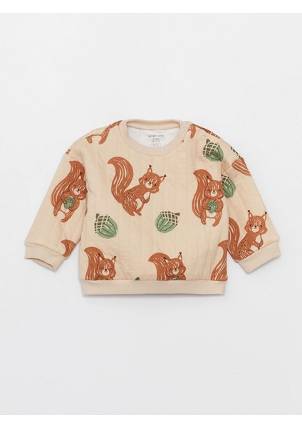 Lcw Baby Bej Bisiklet Yaka Erkek Bebek Sweatshirt ve Eşofman Alt 2'li fiyatları