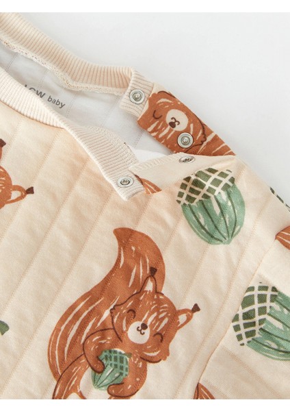 Lcw Baby Bej Bisiklet Yaka Erkek Bebek Sweatshirt ve Eşofman Alt 2'li modelleri