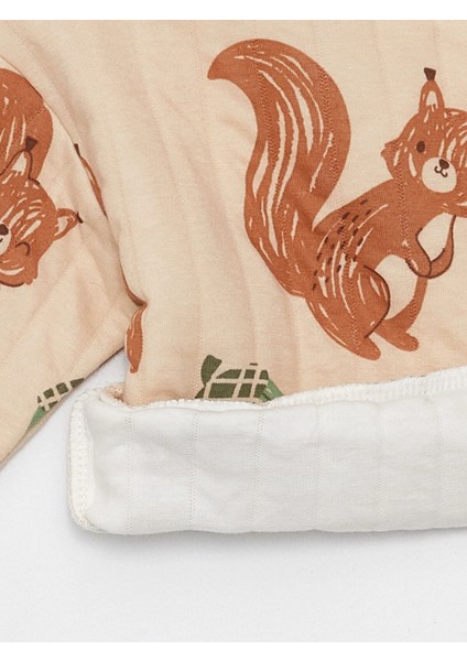 Lcw Baby Bej Bisiklet Yaka Erkek Bebek Sweatshirt ve Eşofman Alt 2'li fırsatları