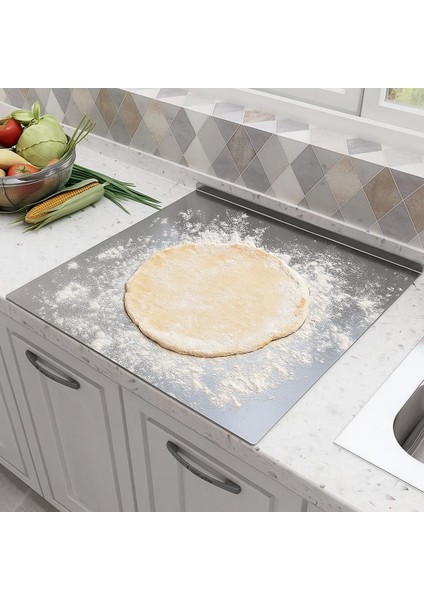 Paslanmaz Çelik Hamur Kesme Tahtası Doğrama Tahtası 304 Kalite Krom