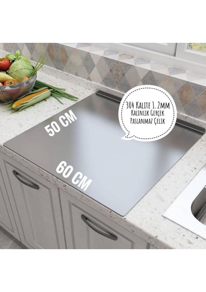 Paslanmaz Çelik Hamur Kesme Tahtası Doğrama Tahtası 304 Kalite Krom fiyatları