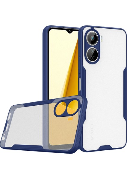 Vivo Y16 Kılıf Nxxa Parfe Kapak-Lacivert