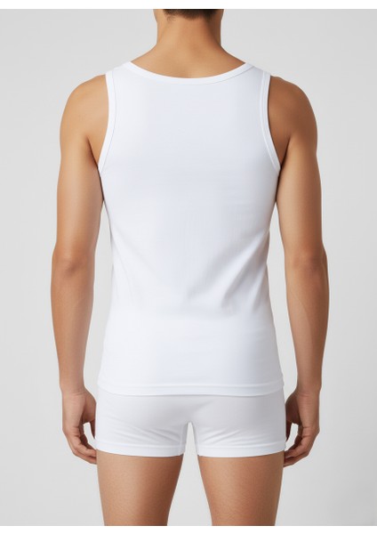 Erkek Atlet Pamuklu Cotton Beyaz 12'li Ekonomik Paket Esnek Yumuşak Slim Fit fırsatları