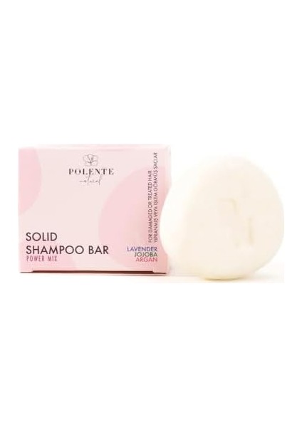 Polente Natural - Onarıcı-Besleyici Katı Şampuan/yıpranmış-Işlem Görmüş Saçlar (110 Gr)