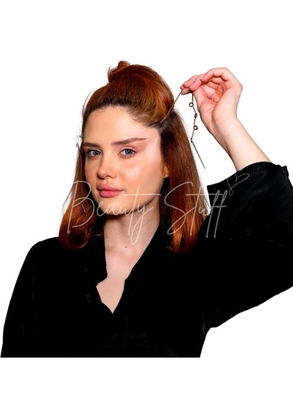 Beauty Stuff Lift ‘em Up Yüz Germe Bandı, Ameliyatsız Yüz Germe, Suya Dayanıklı Kaş Kaldırma Bantları, Lastikli Yüz Gerdirme Bantları, Made In Usa, 20 Adet (Bej Lastikli)