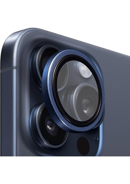 Labs iPhone 15 Pro Max / 15 Pro Uyumlu Titanyum Kamera Lens Koruyucu (Mavi Titanyum) fırsatları