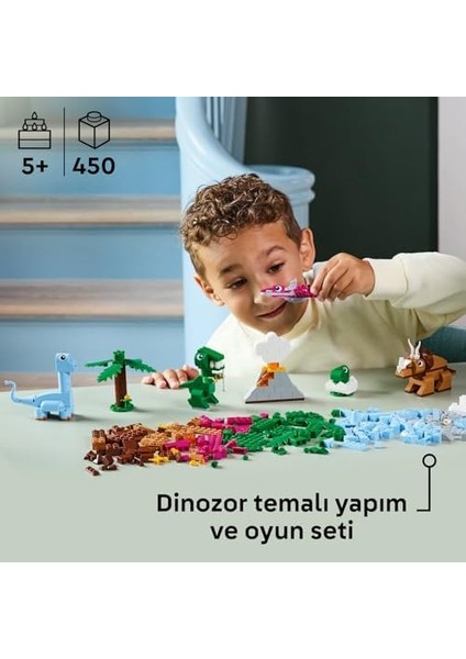Yaratıcı Dinozorlar 11041-5 Yaş ve Üzeri Çocuklar Için Yaratıcı ve Oyuncak Yapım Seti (450 Parça) fiyatları