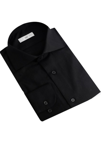 Siyah Slim Fit Uzun Kol Gömlek fiyatları