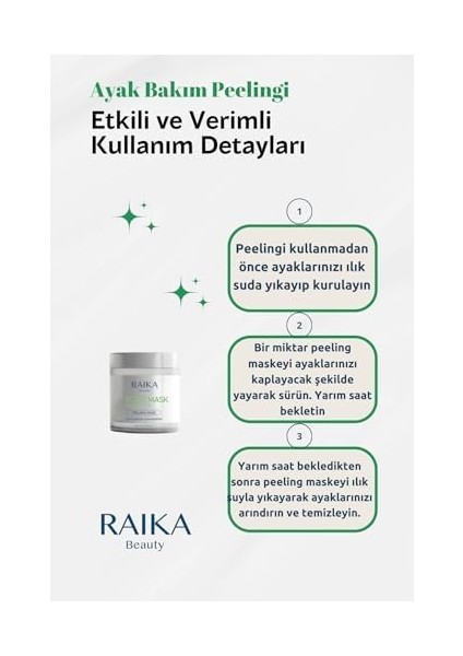 Raıka Beauty Ayak Bakım Maskesi Peelingi fiyatları