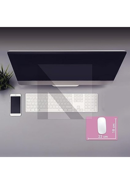 Oyuncu Mouse Pad, Kaymaz Taban Gamer Mousepad, Masa Koruyucu Masa Matı, Ofis Tipi Klavye ve Fare Altlığı (Pembe, 22X18 cm - S) modelleri