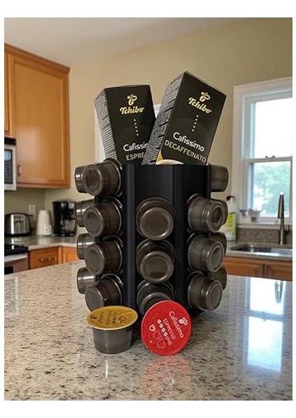 Tchibo Cafissimo Uyumlu Kapsül Kahve Tutucu Çok Amaçlı Stand Ultra Dark fiyatları